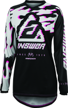 Load image into Gallery viewer, Answer 23.5 Syncron Meltdown Jersey Black/Magenta/Grey Womens - Large