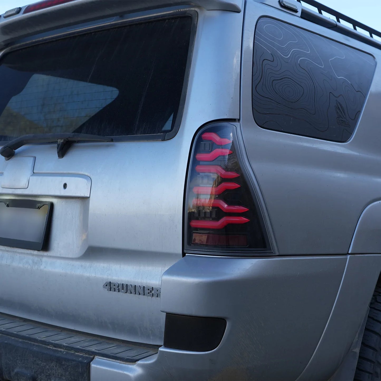 AlphaRex 03-09 Toyota 4Runner LUXX-Series LED Tail Lights Black