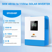 Load image into Gallery viewer, 5000W 48V Solar Charger Inverter
