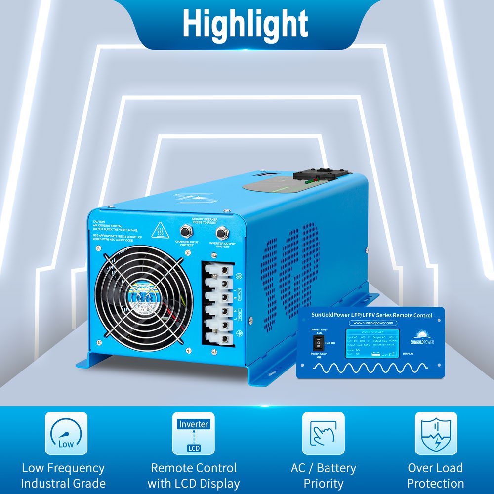 2000W/ 3000W/ 4000W DC 12V Pure Sine Wave Inverter With Charger