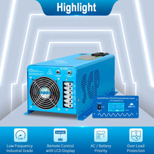 Load image into Gallery viewer, 2000W/ 3000W/ 4000W DC 12V Pure Sine Wave Inverter With Charger