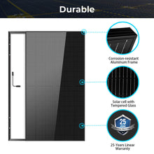 Load image into Gallery viewer, 500W Mono Black PERC Solar Panel  UL61730 CEC Listed