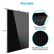Load image into Gallery viewer, 370W/ 415W/ 500W Mono Black PERC Solar Panel UL 61730 CEC Listed