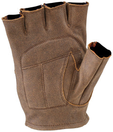 Kuryakyn Leather By River Road Buster Vintage Shorty Gloves Black - Large