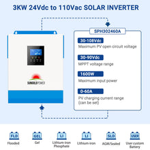 Load image into Gallery viewer, 3000W 24V Solar Inverter Charger