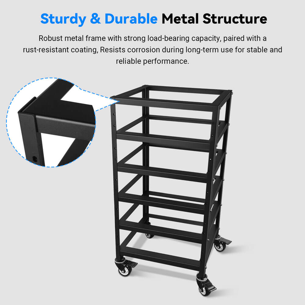 SunGoldPower 5-Layer Battery Rack for  3U Server Rack Battery