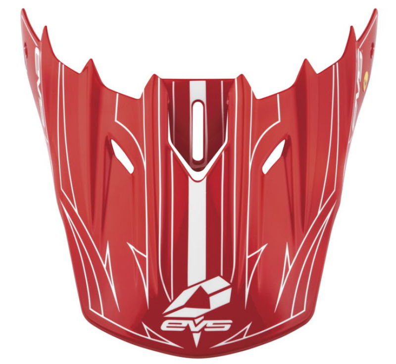 EVS T5 Pinner Visor - Red/White