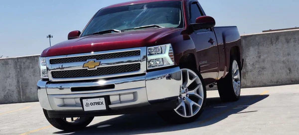 AlphaRex 07-13 Chevrolet Silverado NOVA-Series LED Projector Headlights Black