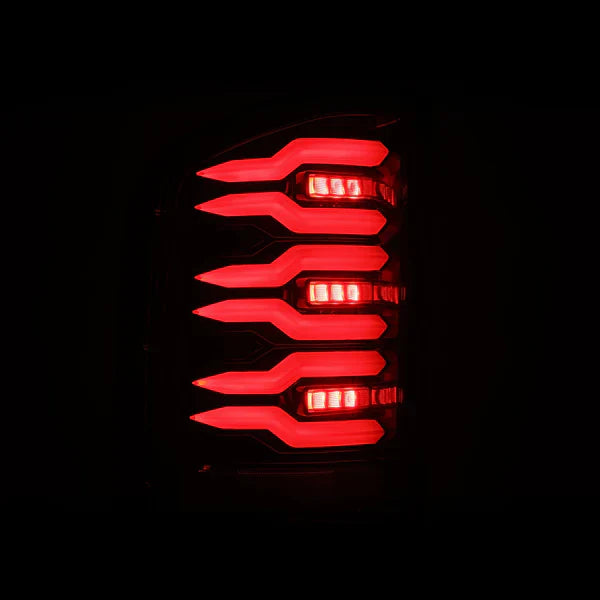AlphaRex 07-13 Chevy Silverado LUXX-Series LED Tail Lights Alpha-Black