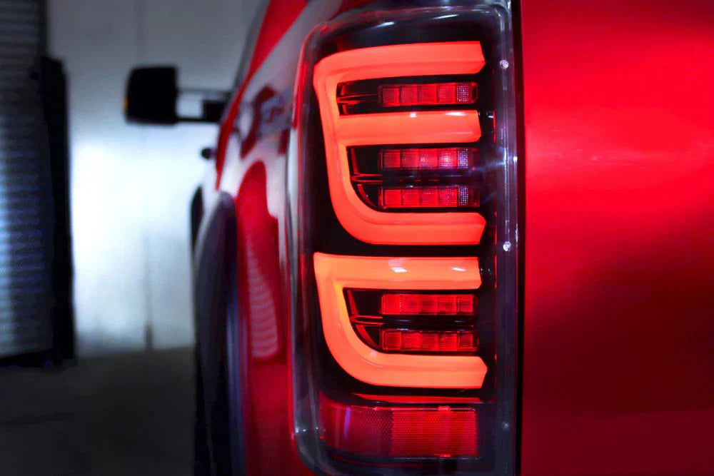 AlphaRex 07-13 Toyota Tundra LUXX-Series LED Tail Lights Black