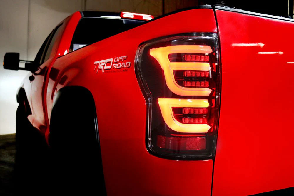 AlphaRex 07-13 Toyota Tundra LUXX-Series LED Tail Lights Black