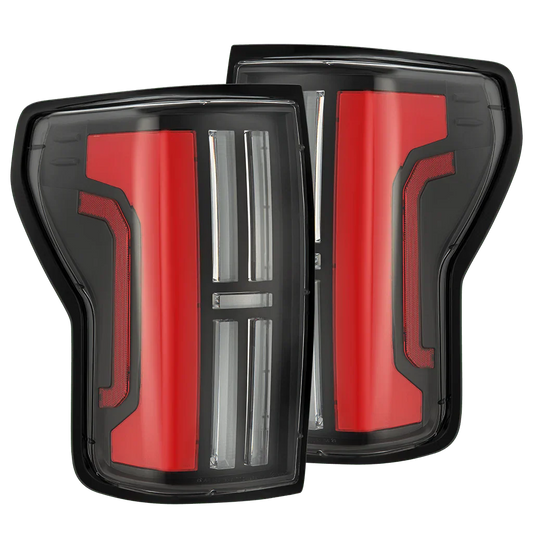 AlphaRex 07-13 Toyota Tundra NOVA-Series Prismatic LED Tail Lights Black-Red
