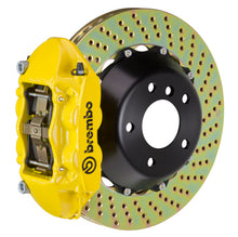 Load image into Gallery viewer, Brembo 97-04 986 Boxster Rear GT BBK 4 Piston Cast 345x28 2pc Rotor Drilled- Yellow