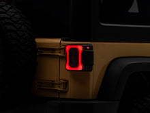 Load image into Gallery viewer, Raxiom 07-18 Jeep Wrangler JK Axial Series Carver LED Tail Lights- Blk Housing (Smoked Lens)