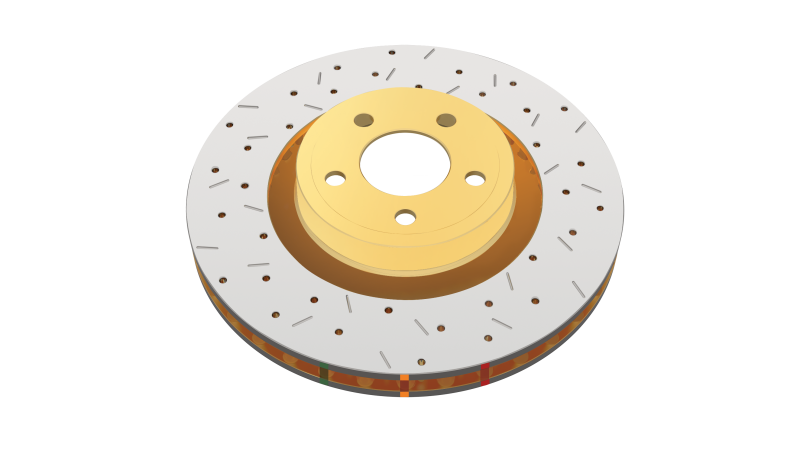 DBA 99-01 Jeep Cherokee/Wagoneer / 99-06 Wrangler Front Drilled & Slotted 4000 Series Rotor