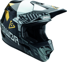 Load image into Gallery viewer, Answer AR3 Ronin Helmet Black/White/Gold - XL