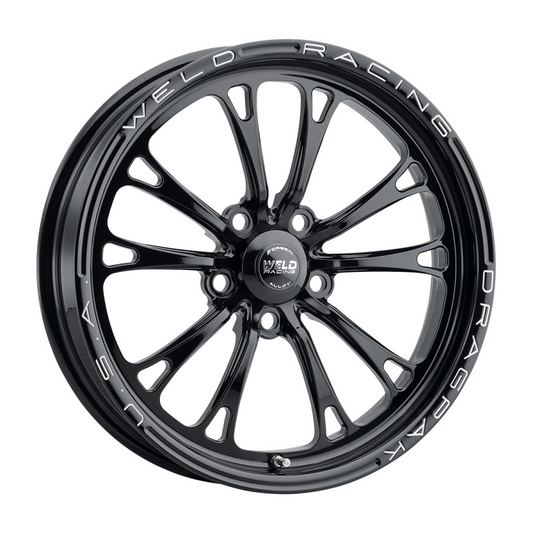 Weld Dodge Dragpak V-Series 17x4.5 / 5x115 / 2.25 BS - Gloss Black Milled - Non-BL Wheel