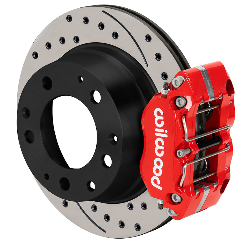 Wilwood kit rear NDPR PORS 911 1984-89 11.42X.95 rotor SRP red W/LINES