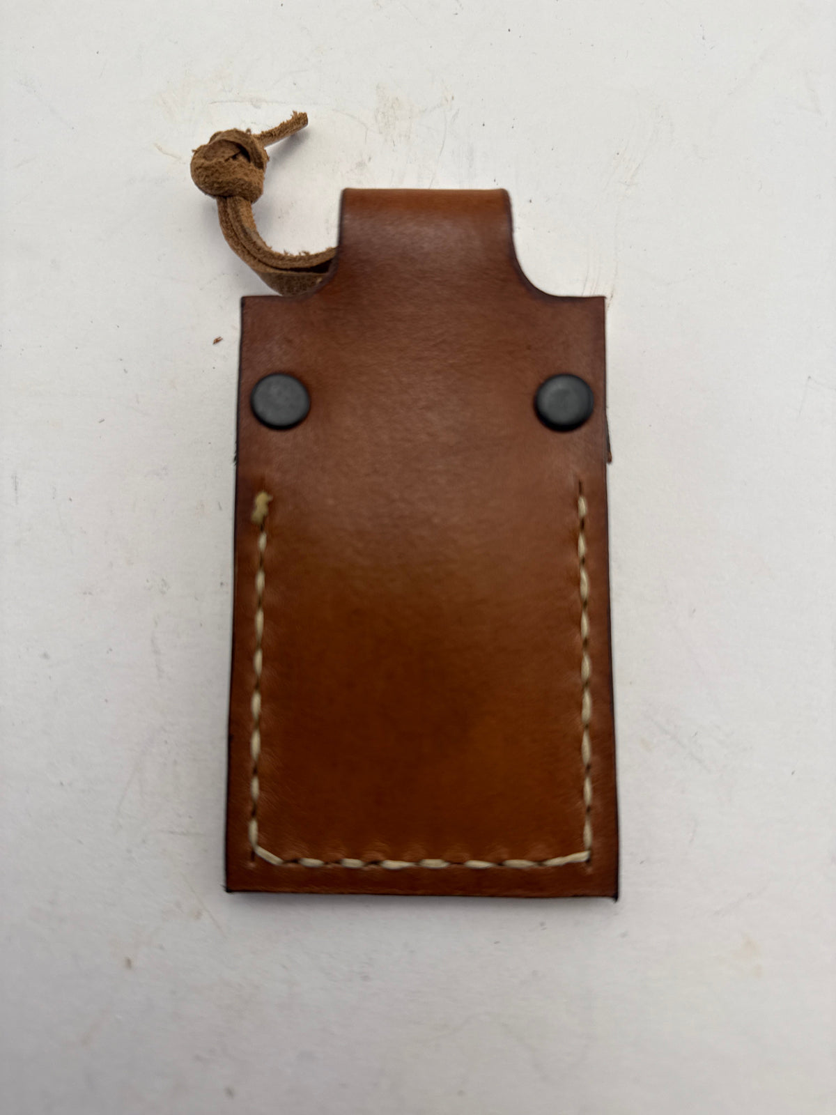 Sharpening - 2 Sided Diamond Plate with Leather sheath From Ragweed Forge #8 - Brown