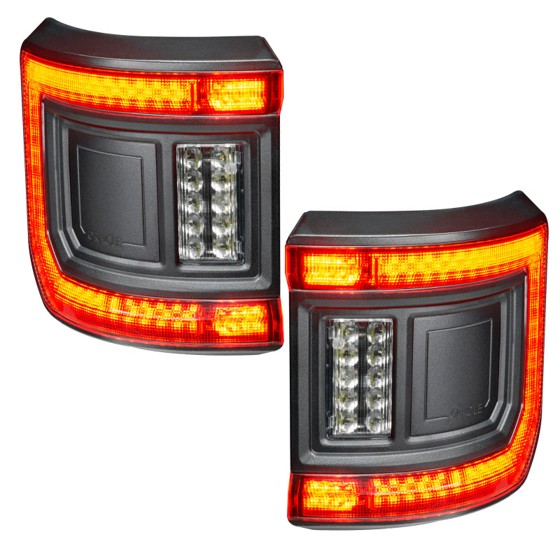 Jeep Gladiator JT with ORACLE Lighting Flush Mount LED Tail Lights creating a stylish rear profile.