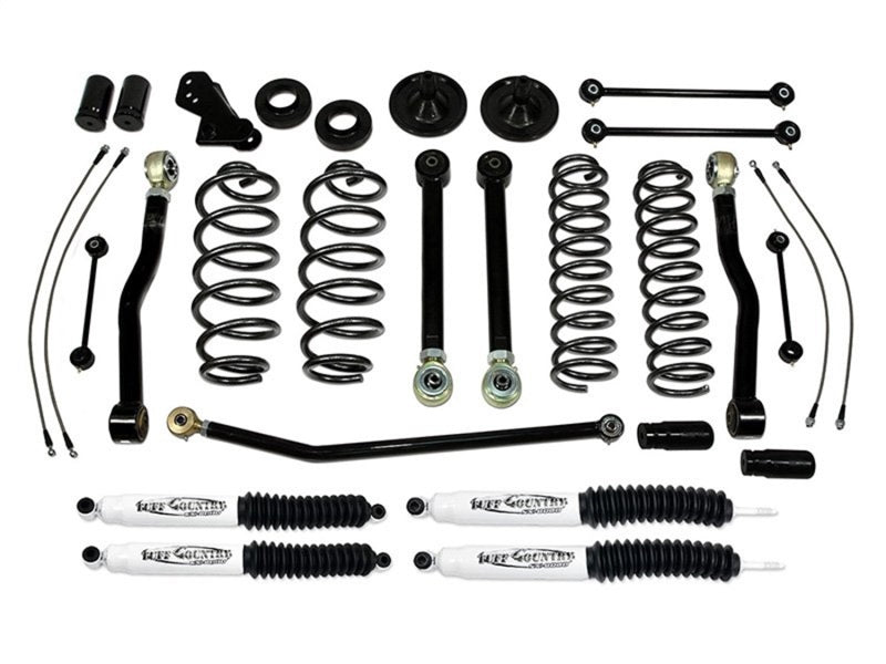 Tuff Country 07-18 Jeep Wrangler JK (4 door Only) 4in Lift Kit EZ-Flex (SX8000 Shocks)