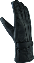 Load image into Gallery viewer, Kuryakyn Leather By River Road Taos Cold Weather Gloves Black - Small