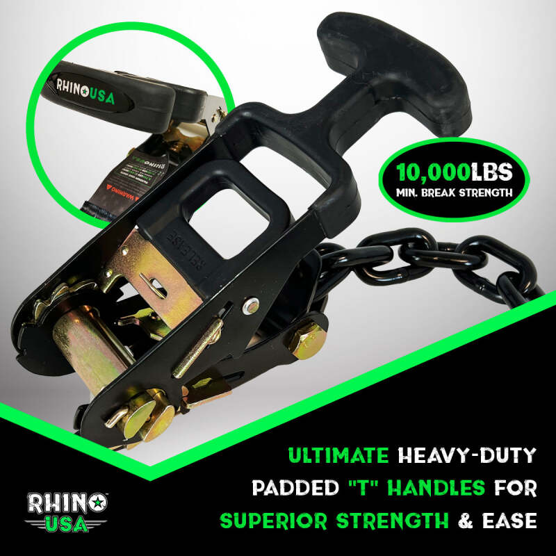 Rhino USA Lasso Straps; Basket Straps - Green