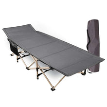 Load image into Gallery viewer, Folding Camping Cots for Adults Heavy Duty, Blue Grey