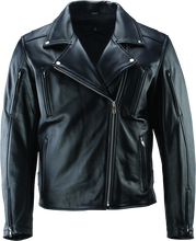 Load image into Gallery viewer, Kuryakyn Leather By River Road Ironclad Classic Leather Jacket Black - Small