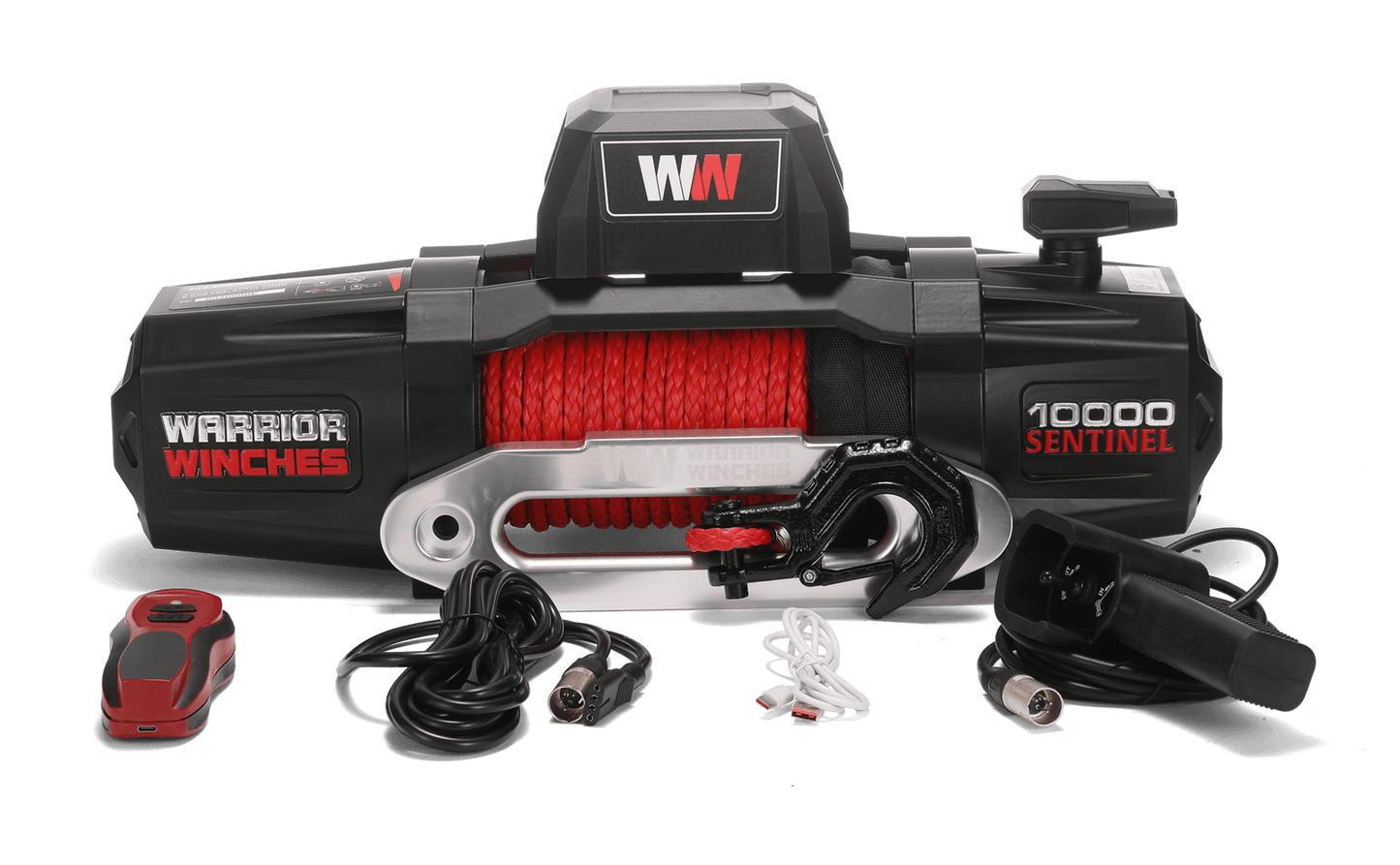Sentinel 10,000lb Electric Winch - 12v Synthetic Rope