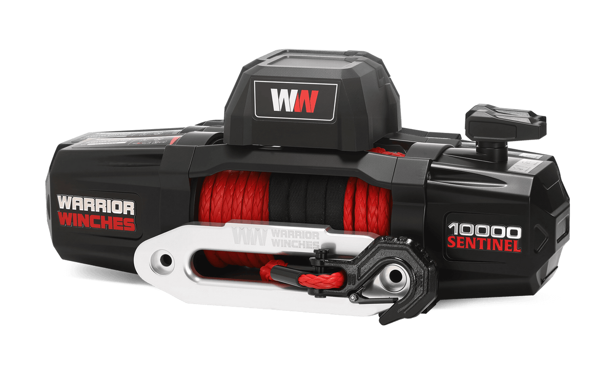 Sentinel 10,000lb Electric Winch - 12v Synthetic Rope