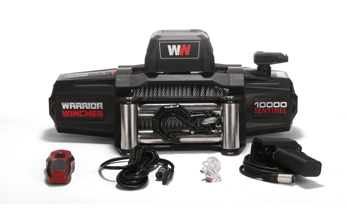Sentinel 10,000lb Electric Winch - 12v Steel Rope