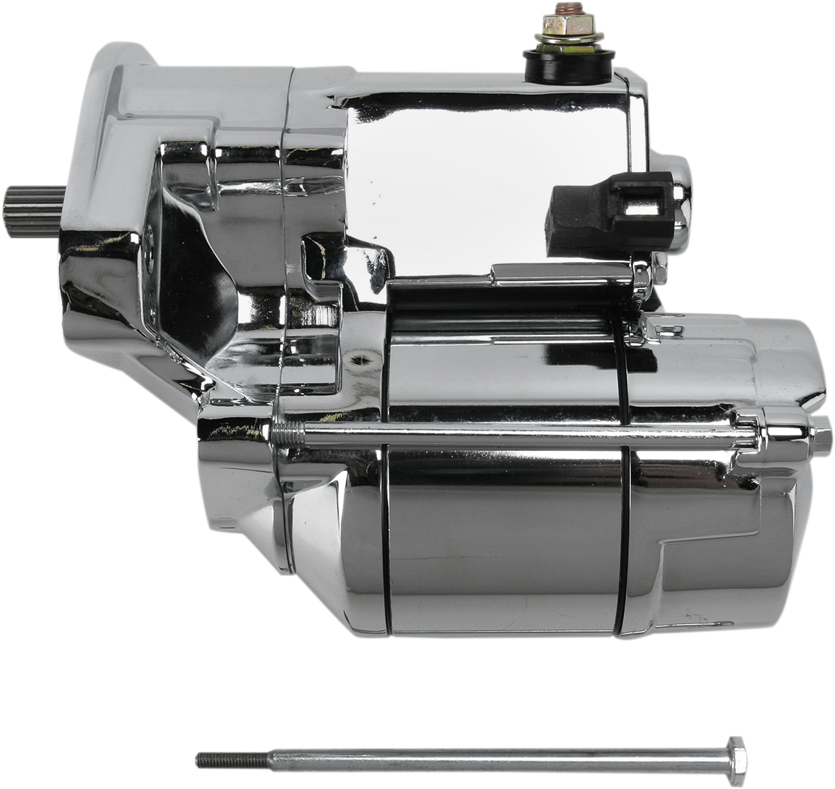DRAG SPECIALTIES, DRAG SPECIALTIES Chrome 1.4 kW Starter for '90-'06 Harley Big Twin - Part No. 80-1002