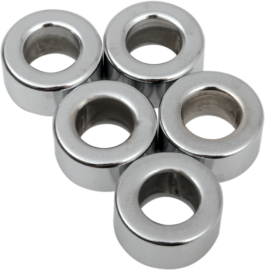 DRAG SPECIALTIES, Drag Specialties Chrome Spacer Kit MPB515 for Custom Motorcycle Fitment