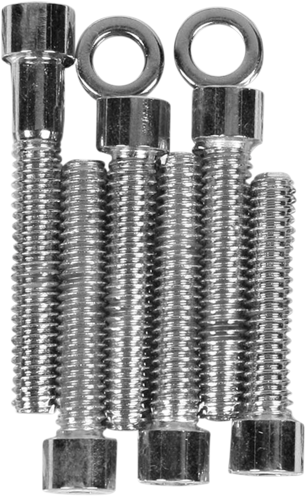 DRAG SPECIALTIES, DRAG SPECIALTIES MK366S Chrome Cam Cover Bolt Kit for Harley-Davidson '93-'00