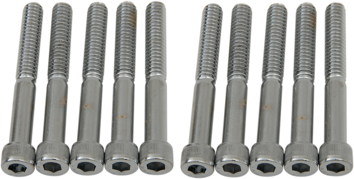 DRAG SPECIALTIES MPB185 Coarse-Thread Socket-Head Bolts, 1/4-20 x 2 inches