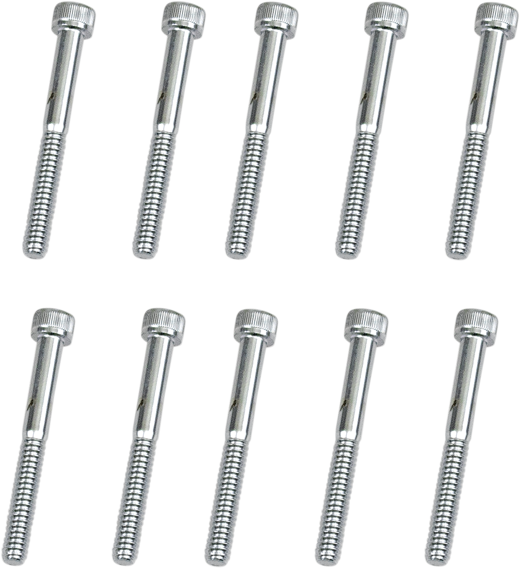 DRAG SPECIALTIES MPB199 Replacement Socket-Head Bolts - Coarse Thread, Pack of 10