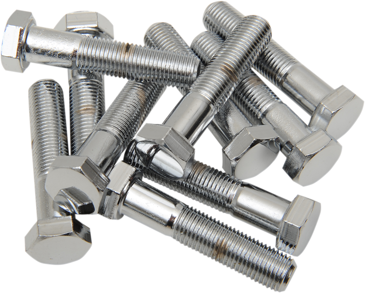 DRAG SPECIALTIES MPB159 Fine Thread Hex Head Bolts - 3/8"-24 x 1-3/4" - 10 Pack