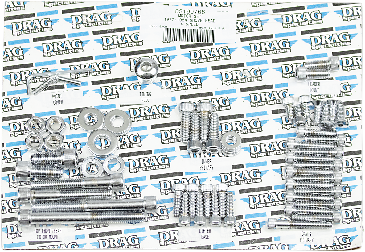 Drag Specialties Motor Bolt Set MK109 for Harley Big Twin Engines