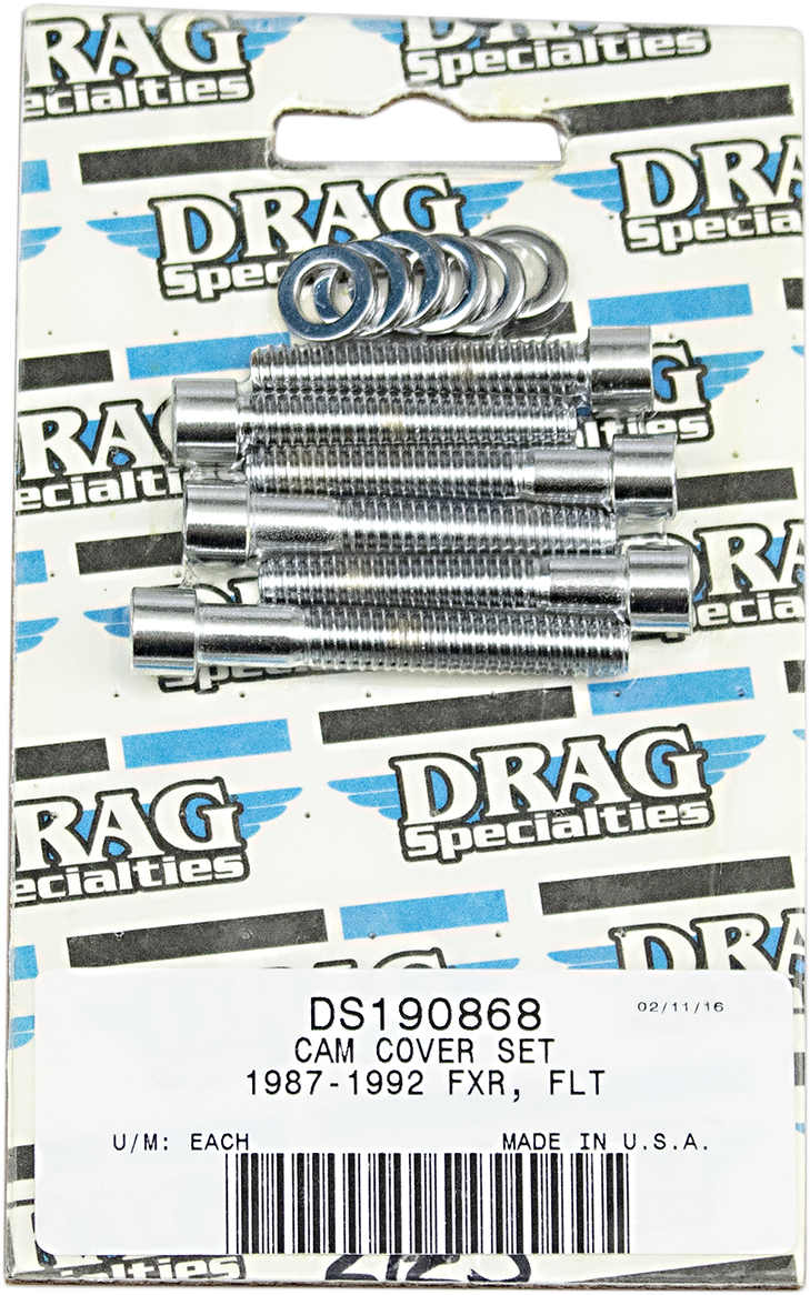 DRAG SPECIALTIES MK212S Chrome Cam Cover Bolt Kit for Harley-Davidson '87-'92