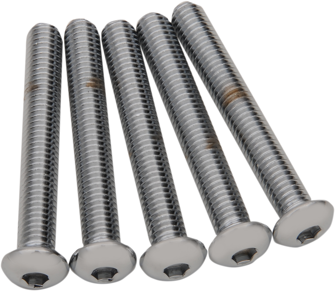 Drag Specialties MPB835 Button Head Bolt Replacement Kit - 3/8"-16 x 2-3/4" – Pack of 5