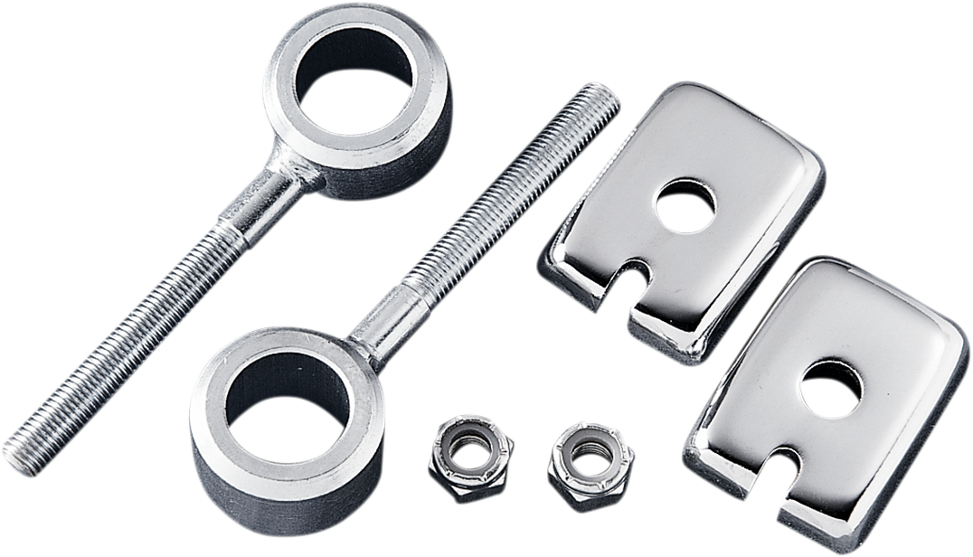 DRAG SPECIALTIES Rear Axle Adjuster Assembly for Harley-Davidson 1973-1996, Part #15-0903-BC2