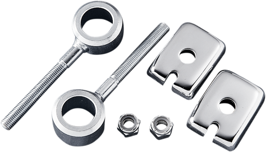 DRAG SPECIALTIES Rear Axle Adjuster Assembly for Harley-Davidson 1973-1996, Part #15-0903-BC2
