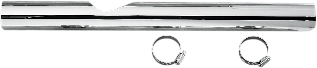 DRAG SPECIALTIES, DRAG SPECIALTIES 72860 Chrome Right-Side Heat Shield for Harley-Davidson with Stock Exhaust