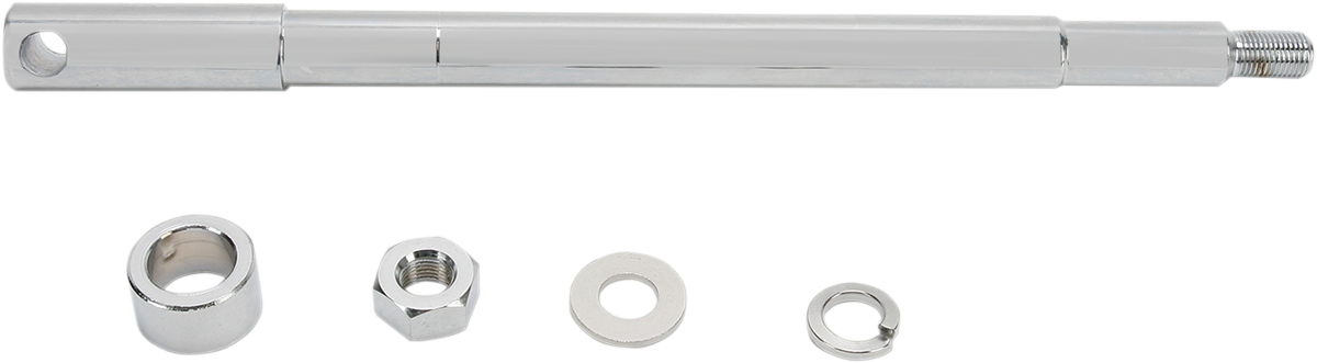 Drag Specialties Front Axle Kit for '73-'83 Electra Glide and Wide Glide - Chrome, Part Number 16-0260-BC520