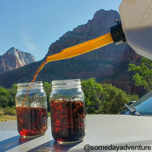 1 Gallon Water container by RotopaX, featuring a durable design and spout, built with BPA free materials for safety.