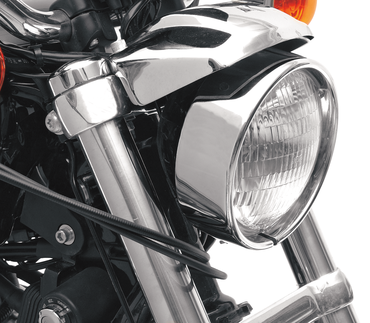 DRAG SPECIALTIES, Drag Specialties EX Headlight Trim Rim for 5-3/4-Inch Headlights - Part 160342-BXLB1