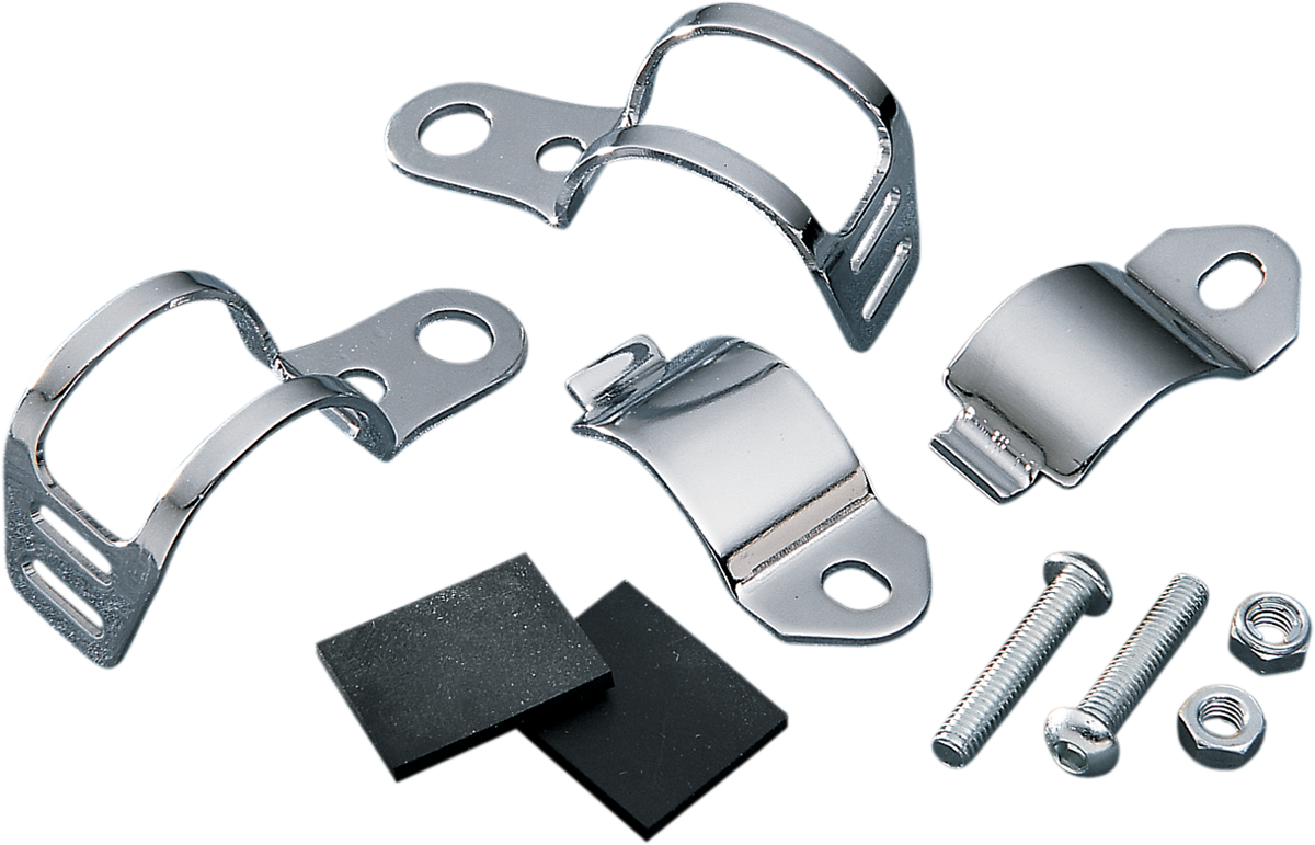 DRAG SPECIALTIES, Drag Specialties Fork-Mount Marker Light Brackets 11368-HC3 for 35-39 mm Fork Tubes