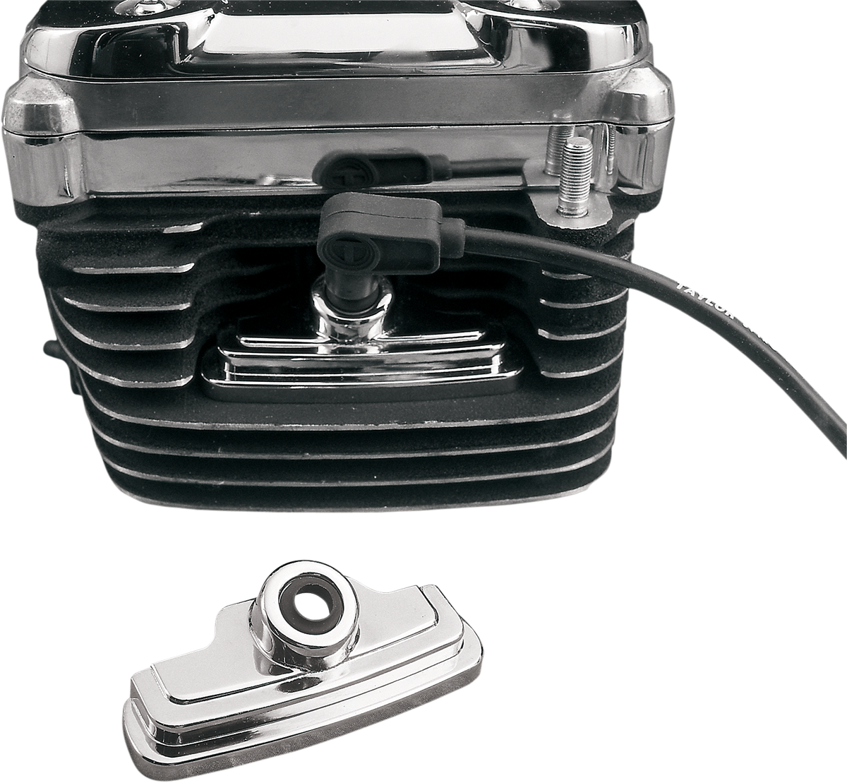 Drag Specialties Chrome Bolt Covers for 80-inch Engines - Part No. 35-0101-BC251