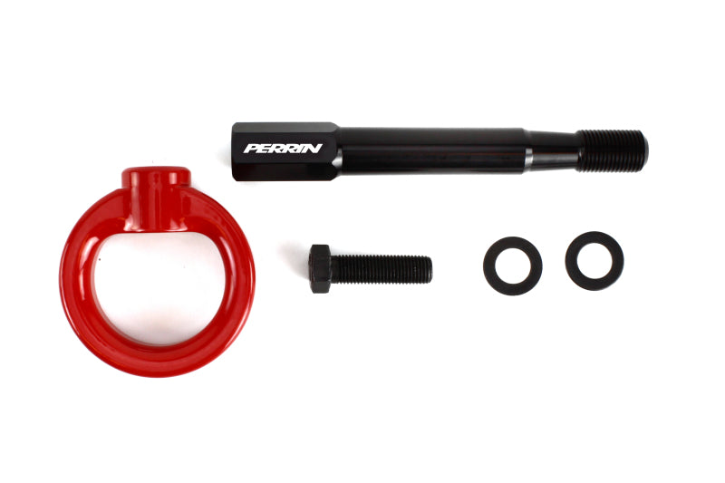PERRIN Tow Hook Kit Rear Red WRX 2008-2014 / STI Hatchback 2008-2014 | PSP-BDY-250RD